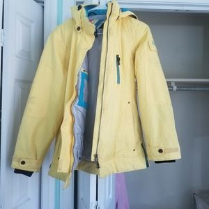 Yellow thick jacket